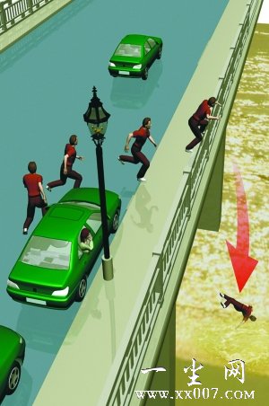 出租车司机当着女友面跳下长江大桥